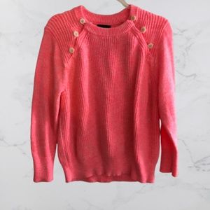 J.CREW Textured Sweater Anchor Button